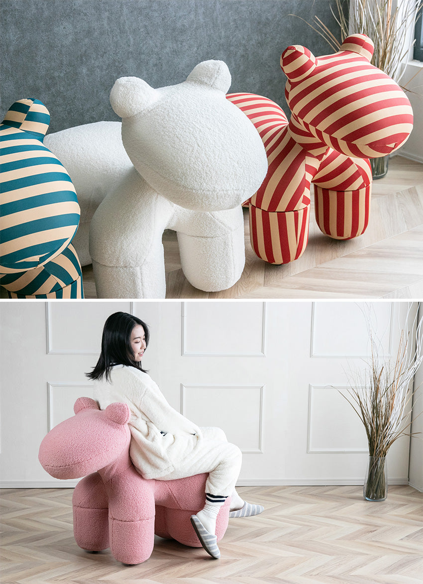 ポニーチェア リプロダクト 全5色 ブークレ ボーダー Lサイズ PONY CHAIR インテリア オブジェ