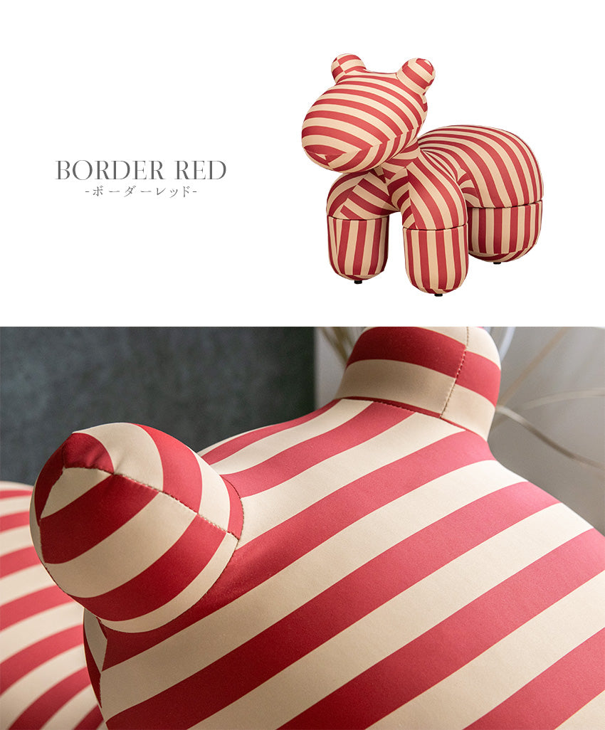 ポニーチェア リプロダクト 全5色 ブークレ ボーダー Lサイズ PONY CHAIR インテリア オブジェ