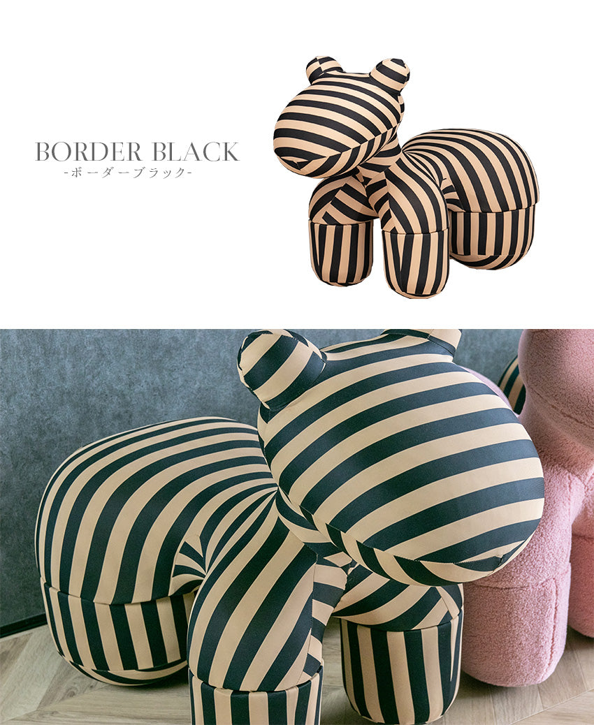 ポニーチェア リプロダクト 全5色 ブークレ ボーダー Lサイズ PONY CHAIR インテリア オブジェ