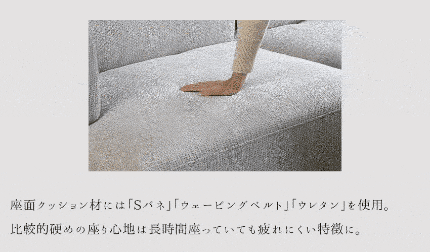 ソファ 背もたれ可動式 2人掛け 3人掛け ファブリック ソファー 広い座面 グレー 幅200cm