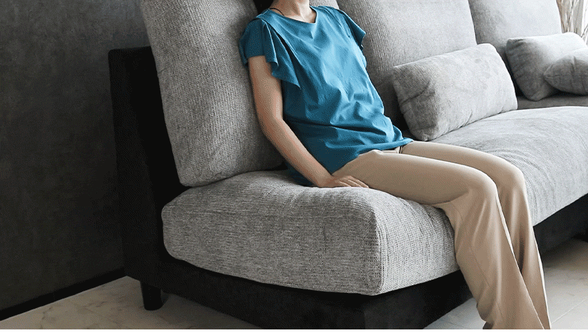 カウチソファ 3人掛け 4人掛け 撥水 アームレス ファブリック グレー トープグレー クッション付き 幅225cm