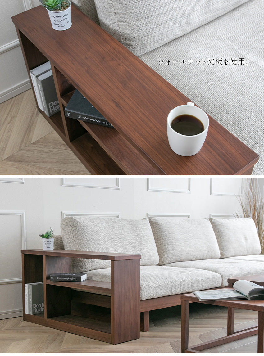 カウチソファ 3人掛け 2人掛け ファブリック ソファー オフホワイト ローソファ フェザー 木フレーム 幅230cm