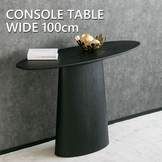 コンソールテーブル ブラックオーク 玄関棚 サイドテーブル 幅100㎝