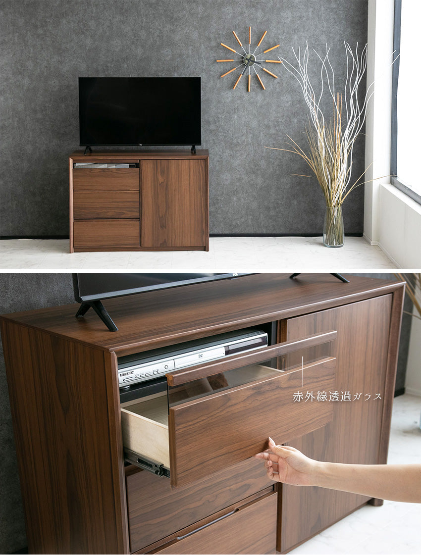 サイドボード テレビボード テレビ台 キャビネット ナチュラル 突板 ブラウン 高級感 モダン おしゃれ 収納付き 100