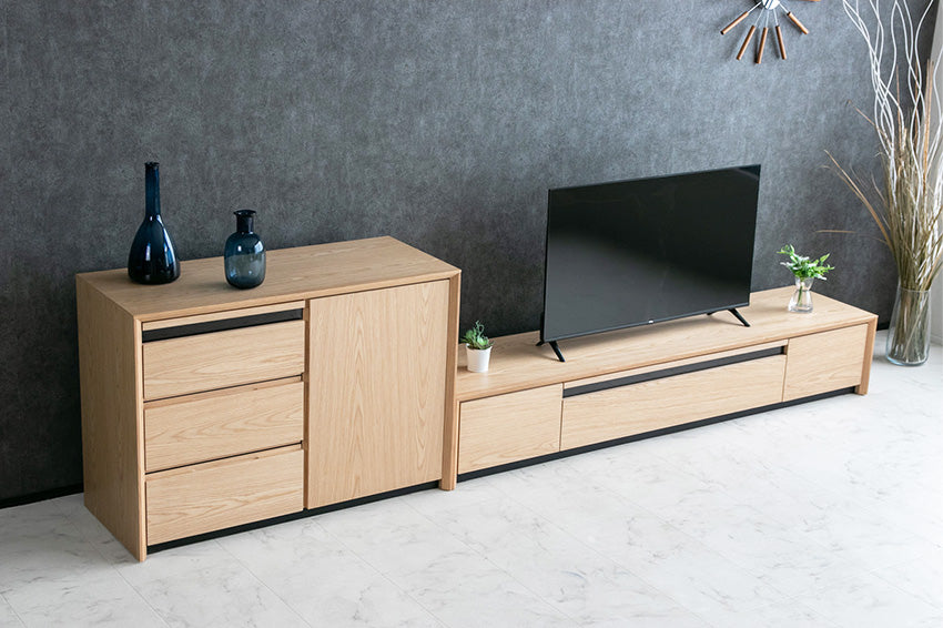 サイドボード テレビボード テレビ台 キャビネット ナチュラル 突板 ブラウン 高級感 モダン おしゃれ 収納付き 100