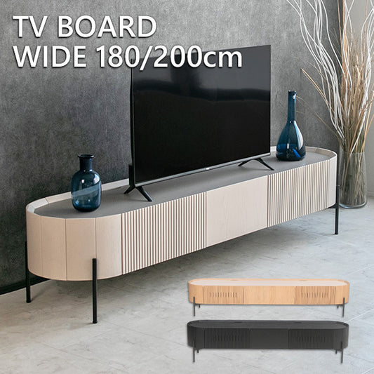 テレビボード テレビ台 ナチュラル オーク 天然木 突板 ナチュラル ホワイト ブラック 高級感 モダン おしゃれ 収納付き 200 180 格子 ジャパンディ