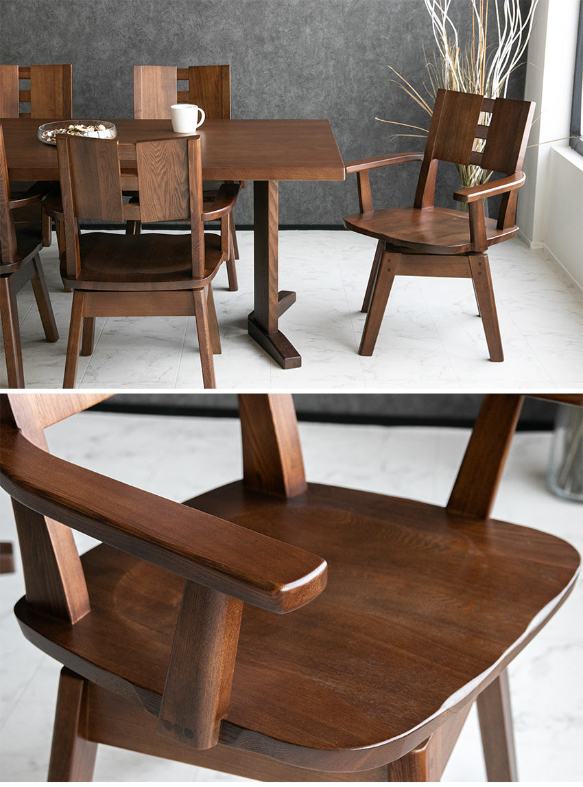 ダイニングセット 4点セット タモ 天然木 無垢 ベンチ 4人掛け 茶 ナチュラル ブラウン 低ホルムアルデヒド 幅150cm