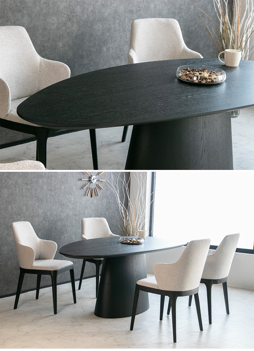 ダイニングセット 5点セット 大理石柄 セラミック ブラックオーク 4人掛け ブラック ホワイト 幅180cm