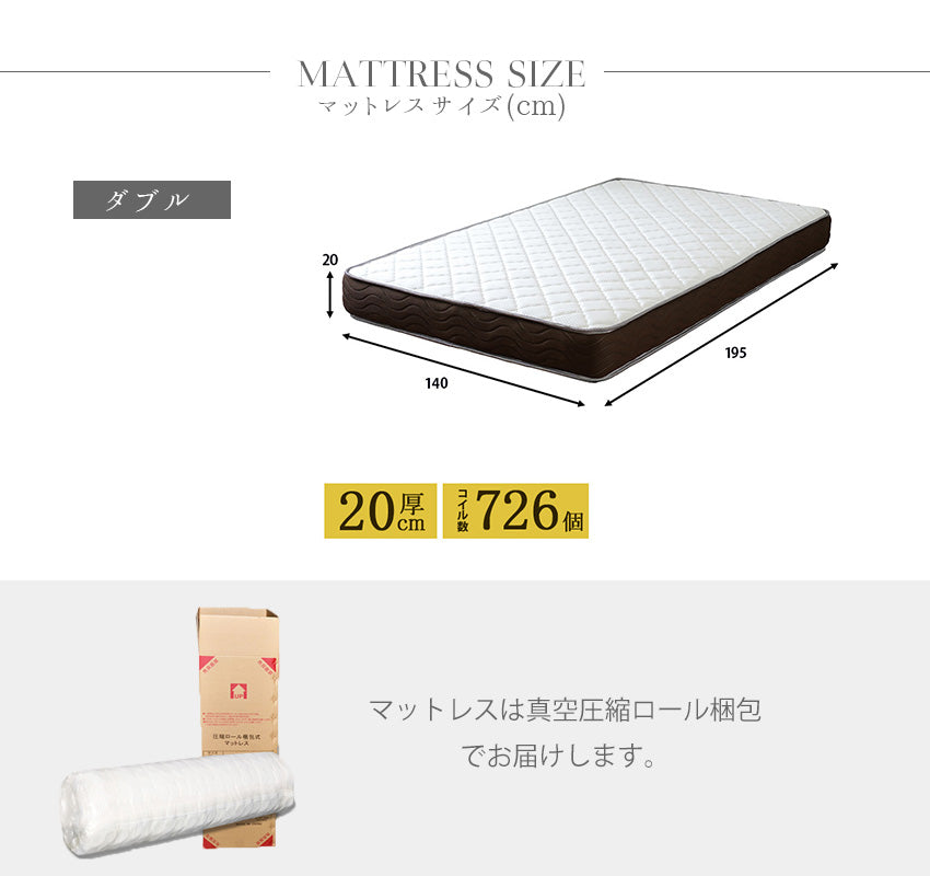 ベッド(マットレス付き/フレーム単品) ファブリックベッド ダブル ダブルベッド ベット グレー 80006