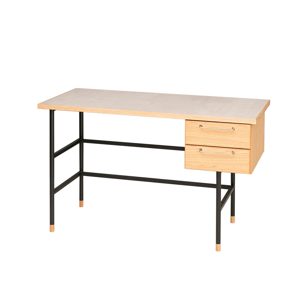 デスク 石目柄 メラミン パソコン机 ウォールナット ナチュラル グレー 長方形 幅120㎝