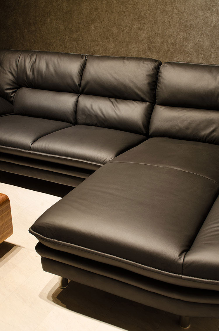 カウチソファ 本革 3人掛け レザー ブラック ホワイト キャメル 幅245cm