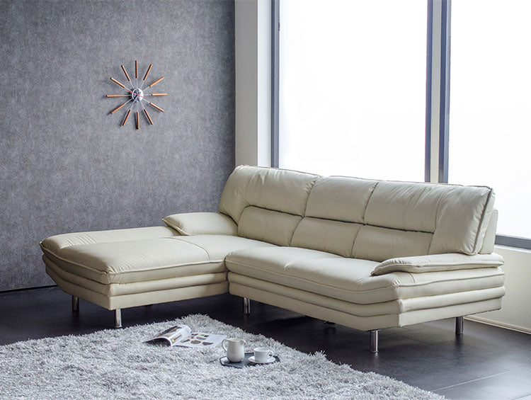 カウチソファ 本革 3人掛け レザー ブラック ホワイト キャメル 幅245cm