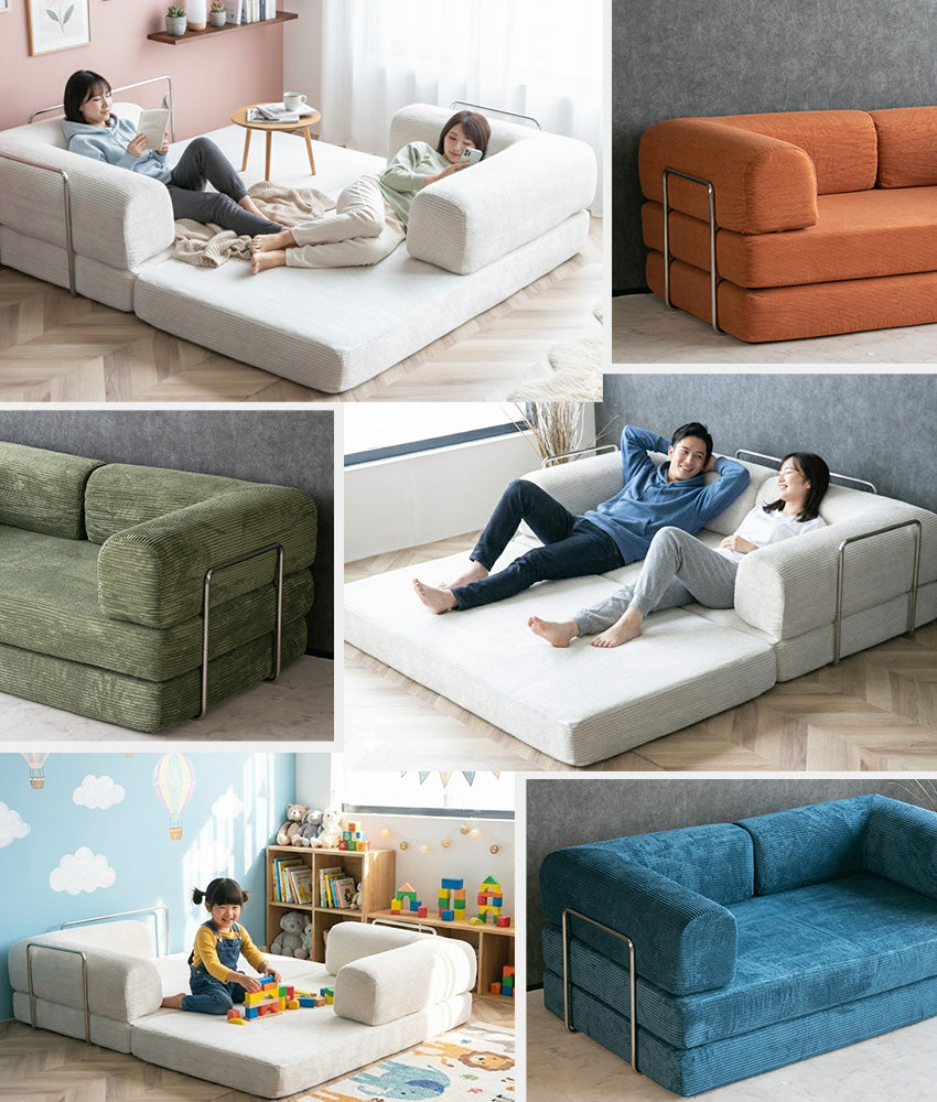 SNOOZY スヌージーソファ ソファベッド プレイマット 2人掛け ファブリック ソファー 幅180cm/幅150cm