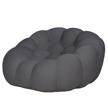 モダンデザイン1人掛けソファ メッシュ生地 高密度ウレタン フットボールソファ 幅125cm