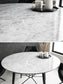 ダイニングテーブル セラミック 大理石柄 4人掛け ホワイト グレー ブラック 円形 幅120cm