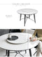 ダイニングテーブル 回転盤付き セラミック 大理石柄 4人掛け ホワイト グレー ブラック 円形 幅120cm