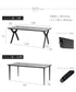 ダイニングテーブル 180×85cm 6人掛け 鏡面 国産強化ガラス 耐熱 ブラック グレー ブロンズ ホワイト 選べる脚 アイアン 木製 長方形