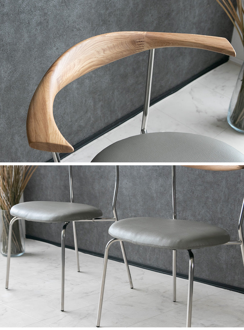 ダイニングセット 5点セット 4人掛け ウォールナット オーク ブラウン ナチュラル  無垢材 木製 [幅155cm]