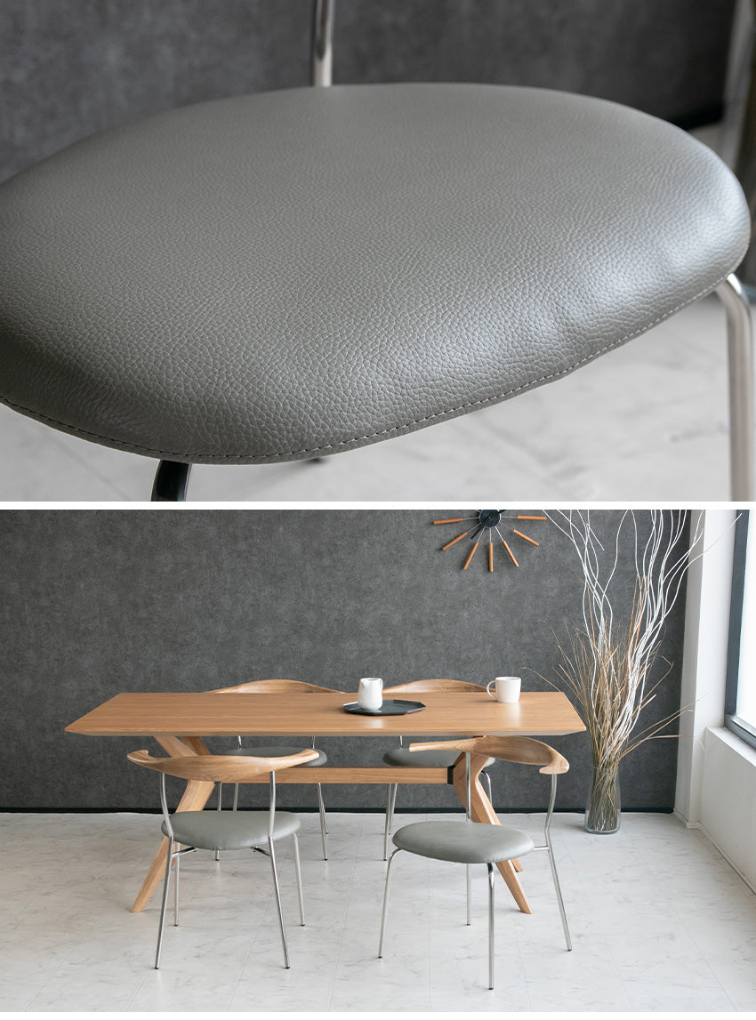 ダイニングセット 5点セット 4人掛け ウォールナット オーク ブラウン ナチュラル  無垢材 木製 [幅180cm]