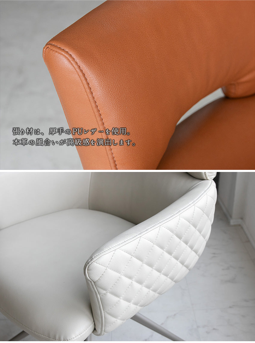 ダイニングセット 5点セット セラミック 石目柄 4人掛け 丸形 アイボリー キャメル 幅120cm