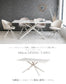 ダイニングテーブル 6人掛け セラミック 長方形 ベージュ アイボリー 6人用 幅180cm