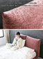 ベッド（マットレス付き/フレーム単品） ファブリックベッド ダブル ダブルベッド ベット ピンク アイボリー 80005