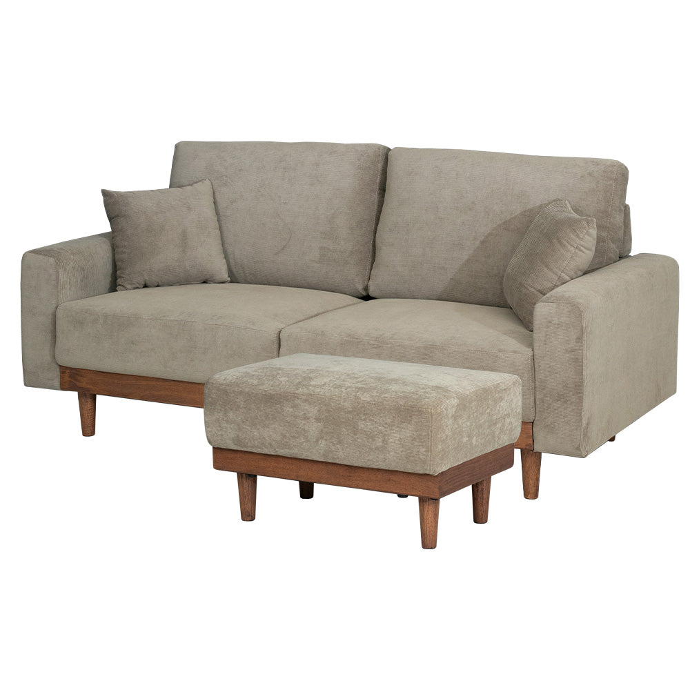 lushroom ソファ 2人掛け 3人掛け コーデュロイ ファブリック