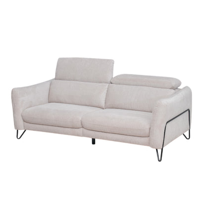 ソファ 2人掛け 3人掛け ファブリック リクライニング アイボリー グリーン 幅200cm