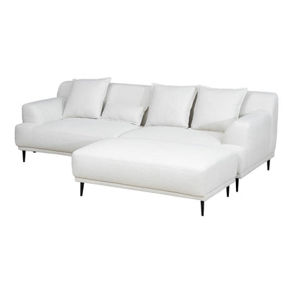 カウチソファ 3人掛け ファブリック ソファー グレー ネイビー オフホワイト クッション付き 幅235cm