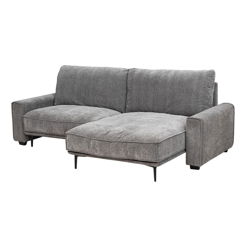 lushroom カウチソファ 3人掛け 4人掛け ファブリック 片肘 肘無し