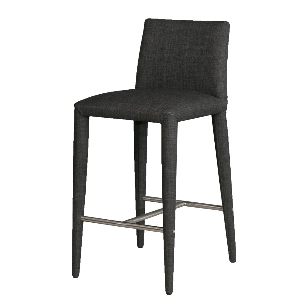 lushroom カウンターチェア ファブリック ブルー グレー