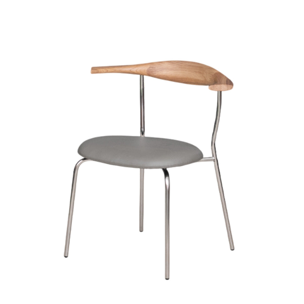 【2脚/4脚セット】  ダイニングチェア 木製 天然木 オーク ウォールナット ブラウン ナチュラル 無垢 アイアン ステンレス 椅子