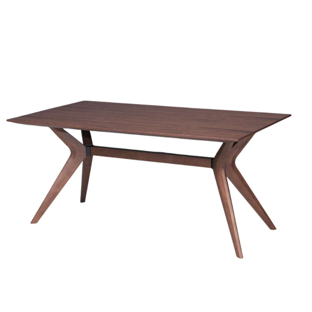 ダイニングテーブル 単品 4人掛け 6人掛け ウォールナット オーク ブラウン ナチュラル  無垢材 木製 [幅180cm]