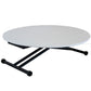 昇降式テーブル 120×72～120cm オーク ウォールナット 突板 ホワイトハイグロス 鏡面 ダイニング ローテーブル 長方形