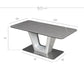 センターテーブル セラミック 大理石柄 ミドルテーブル ホワイト グレー 長方形 幅105㎝