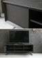 テレビボード セラミック ブラックオーク 突板 スチール脚 テレビ台 ローボード 幅150㎝