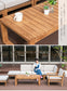 ガーデンテーブル チーク 無垢材 長方形 幅120cm