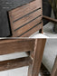 【2脚セット】 ガーデンチェア チーク 無垢材 撥水ファブリック クッション付き ブラウン 椅子