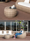 ガーデン サイドテーブル シンセティックラタン ラウンド 幅60cm