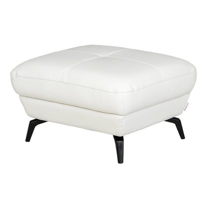 スツール オットマン 1人掛け 本革 ブラック ホワイト レッド 幅70cm