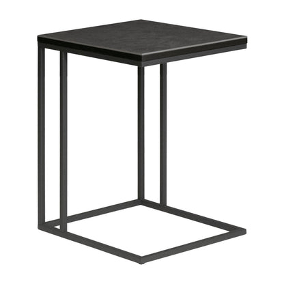 サイドテーブル セラミック ブラックオーク 突板 テーブル 長方形 幅43㎝
