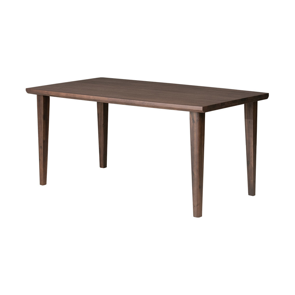 ダイニングテーブル 150×80～85cm 4人掛け ウォールナット アッシュ 無垢材 突板