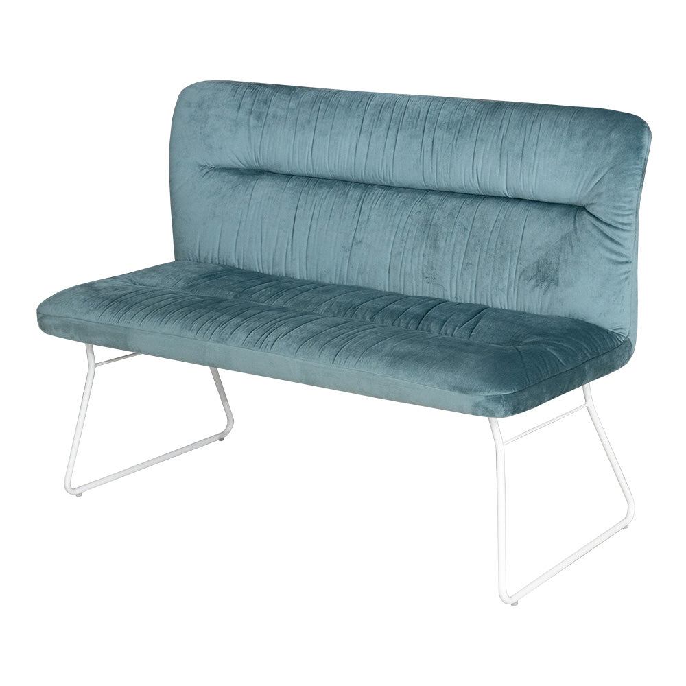 lushroom ダイニングベンチ 2人掛け モケット ファブリック