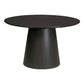 ダイニングテーブル 4人掛け 天然木 突板 ウォールナット オーク ナチュラル ブラック 円形 幅120cm