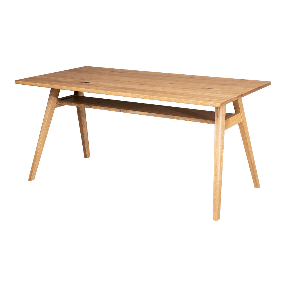 天然二レ無垢材　ダイニングテーブル lushroom ダイニングテーブル 4人掛け 天然木 無垢 オーク