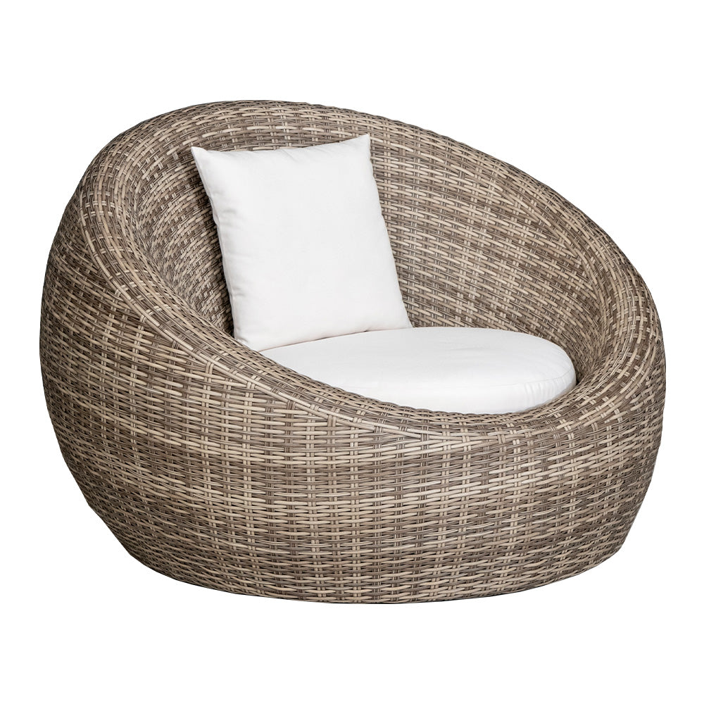 lushroom ガーデンソファ 1人掛け シンセティックラタン 撥水